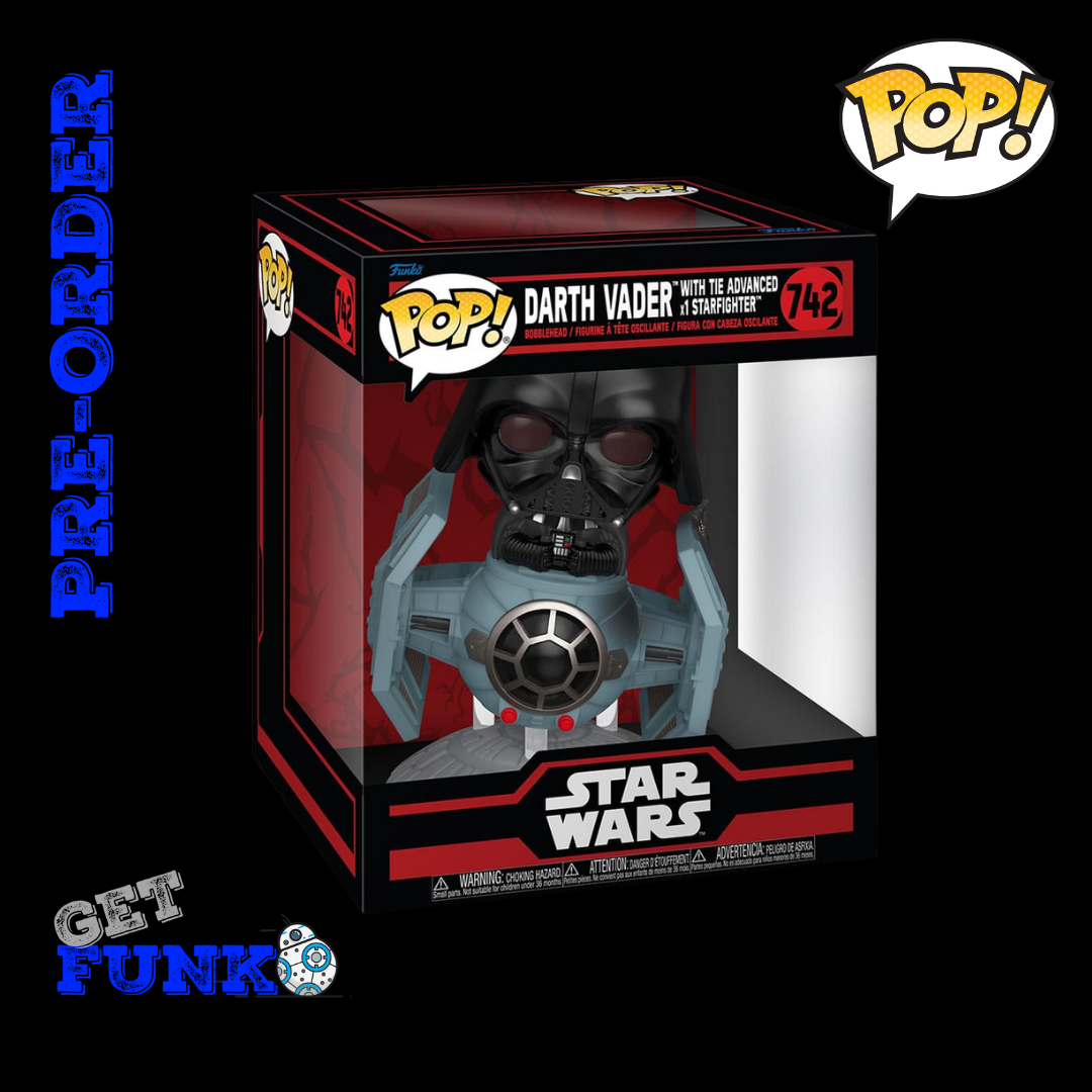 #742 Star Wars: Dark Side Rides Deluxe- Darth Vader with Tie Advanced x1 Starfighter