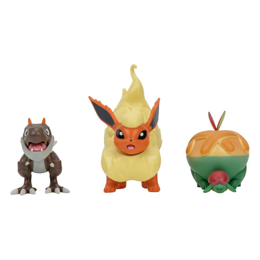 Battle Figure Set 3-Pack - Appltun, Tyrunt, Flareon