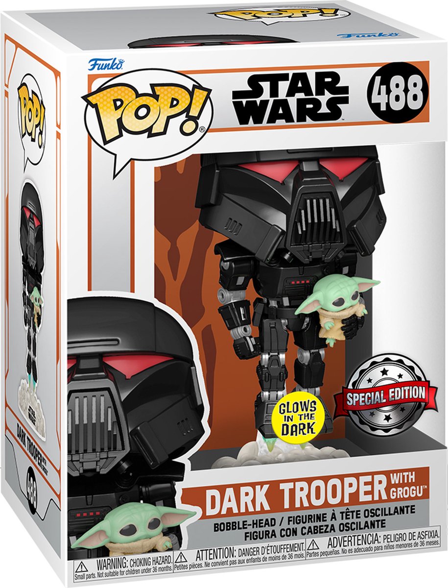 #488 Star Wars - Dark Trooper with Child GITD Excl.