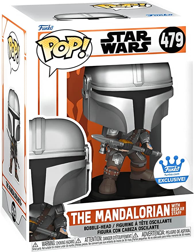 #479 THE MANDALORIAN WITH BESKAR STAFF EXCL.
