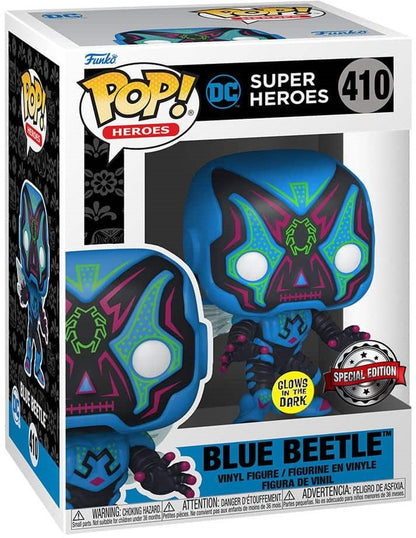 #410 DC Heroes - Blue Beetle GITD Dia De Los Excl.